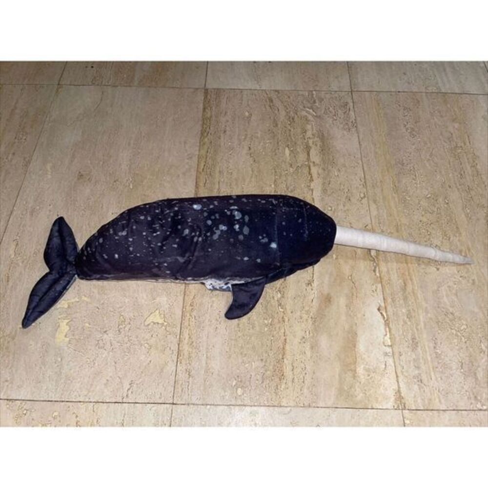 Folkmanis Narwhal Hand Puppet 27" Plush Stuffed Animal